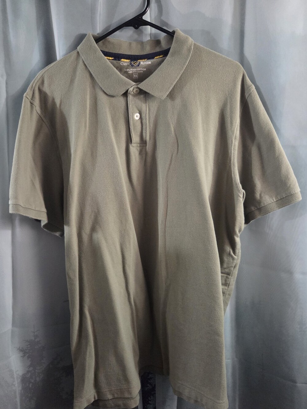 Club Room Men's Polo in Olive 100% Pima Cotton